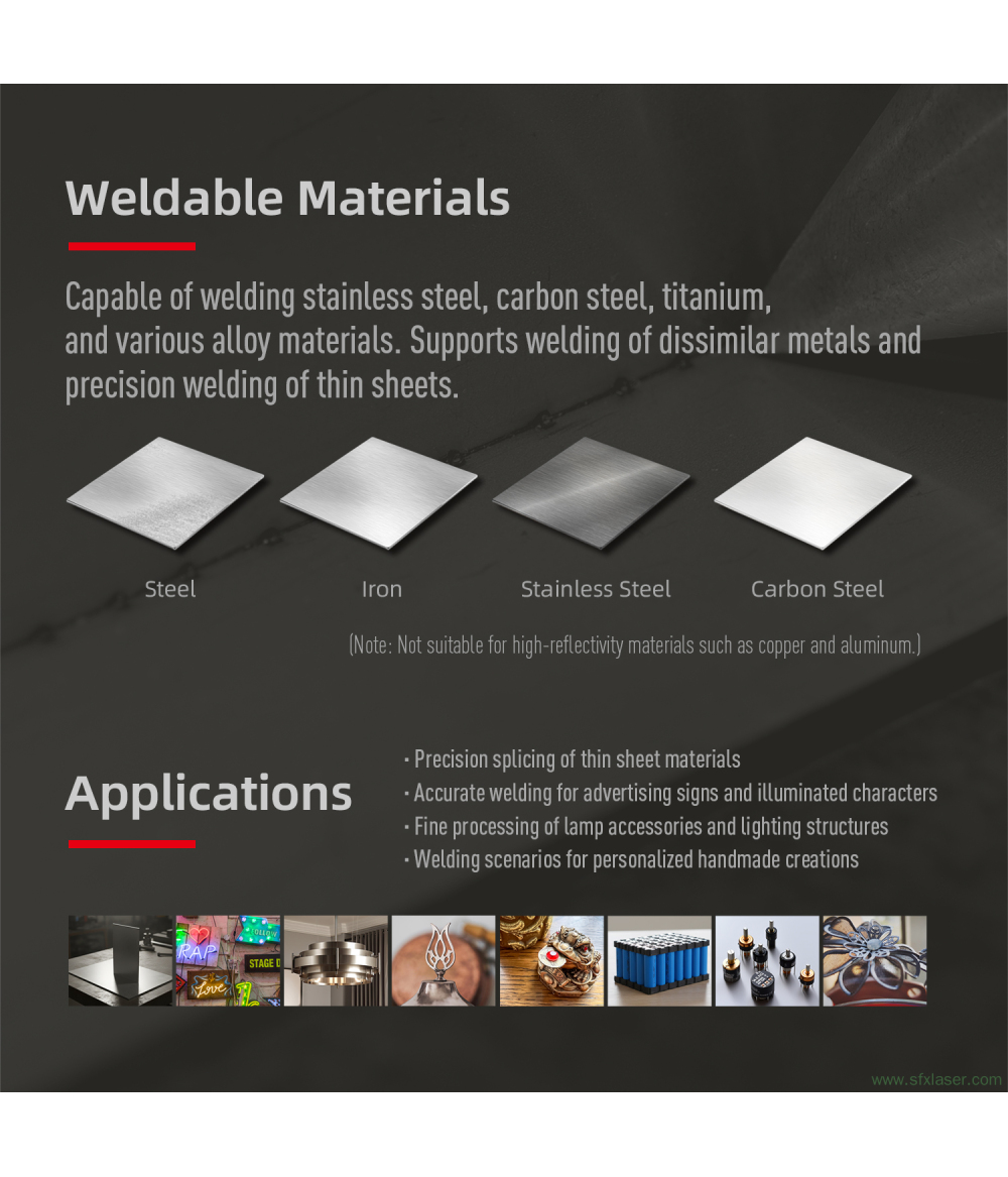 SFX 300W Portable Laser Spot Welder Precision 0.1-1.5mm Thin Metal Plate Welding Machine SFX 300W Portable Laser Spot Welder Precision 0.1-1.5mm Thin Metal Plate Welding Machine