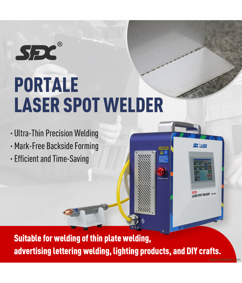 SFX 300W Portable Laser Spot Welder Precision 0.1-1.5mm Thin Metal Plate Welding Machine SFX 300W Portable Laser Spot Welder Precision 0.1-1.5mm Thin Metal Plate Welding Machine