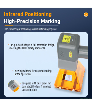 Портативный лазерный маркировочный станок SFX 60W Ручной волоконный лазерный гравер Маркировка металла и неметаллов