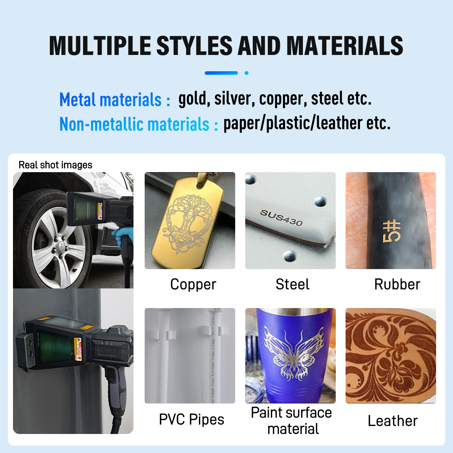 SFX Pro Version 20W 30W 50W Portable Handheld Laser Marking Machine with Distance Sensor or Electromagnetic