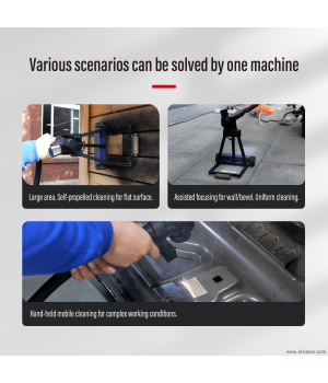 300W Trolleycase Pulse Laser Cleaning Machine with Self-propelled Device Fiber Laser Cleaner Floating Rust Paint Oil Plating Remover