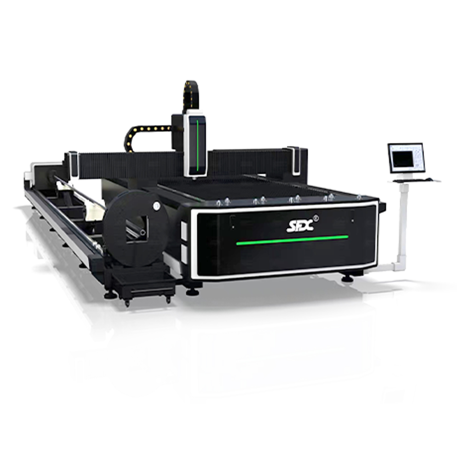 Máquina de corte por láser de fibra para tubos y láminas de metal SFX de 2000 W, 3000 W y 6000 W, 1530, cortadora láser de metal de 5' x 10'