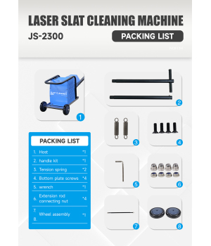 Laser-Lamellenreinigungsmaschine Laser-Schneidemaschine Tischreiniger Schlackenentferner