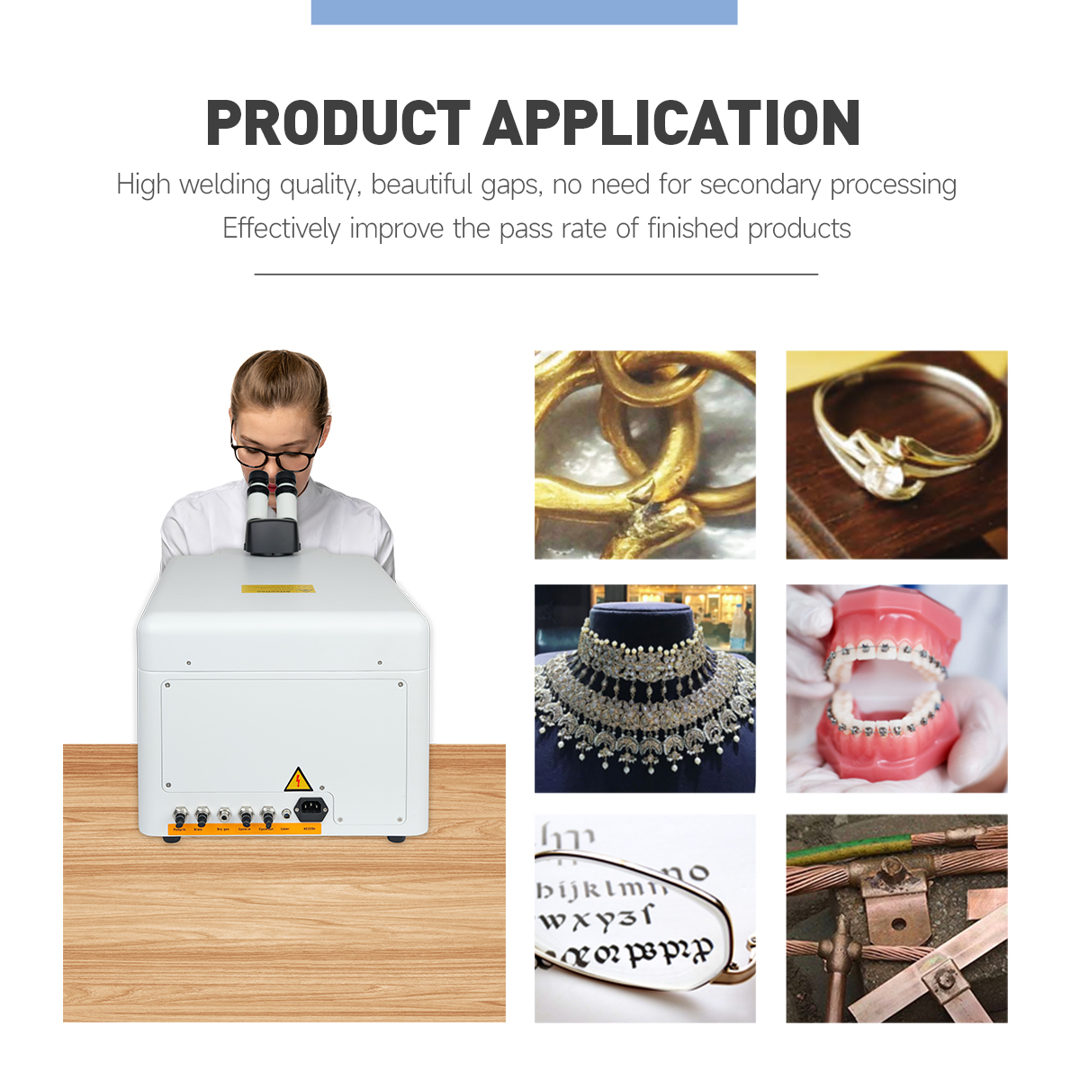 60W 80W 100W 130W Desktop Schmuck Laser Spot Schweißer Metall Gold Silber Schmuck Schweißen Reparatur Maschine