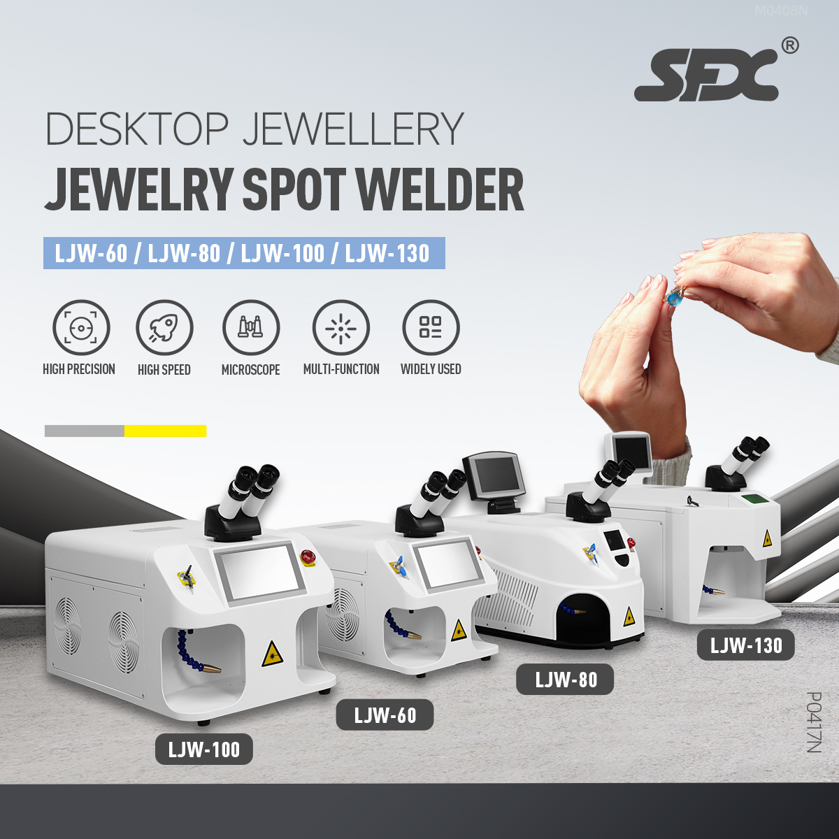 60W 80W 100W 130W Desktop Schmuck Laser Spot Schweißer Metall Gold Silber Schmuck Schweißen Reparatur Maschine
