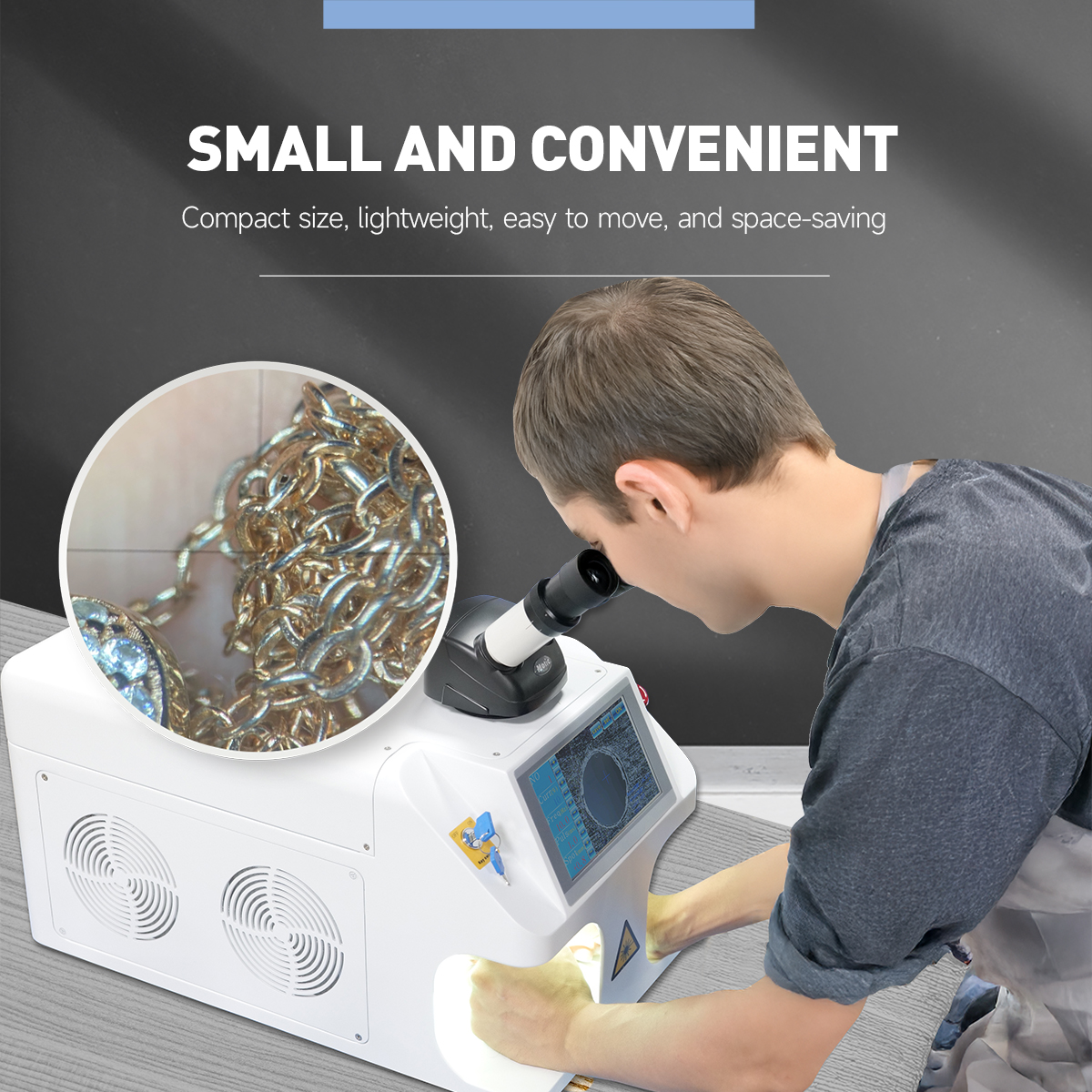 60W 80W 100W 130W Desktop Schmuck Laser Spot Schweißer Metall Gold Silber Schmuck Schweißen Reparatur Maschine
