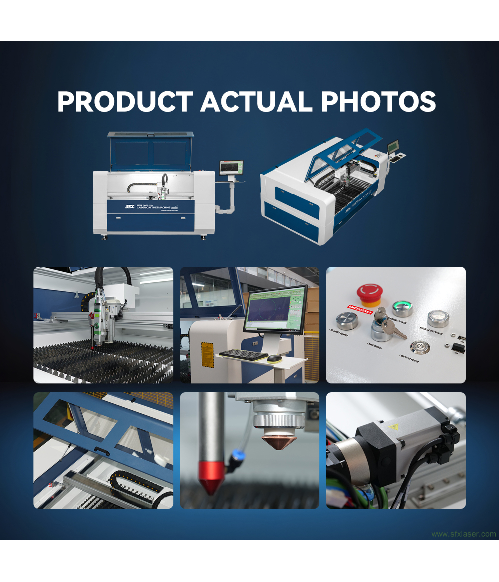 SFX 1300*900mm Fiber & CO2 Integrated Laser Cutting Machine for Metal and Non-metal Precision Cutting SFX 1300*900mm Fiber & CO2 Integrated Laser Cutting Machine for Metal and Non-metal Precision Cutting