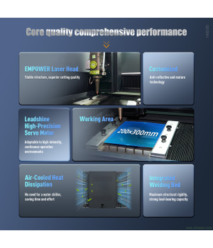 SFX-2030 Air-Cooled Fiber Laser Cutting Machine for Precision Metal Cutting