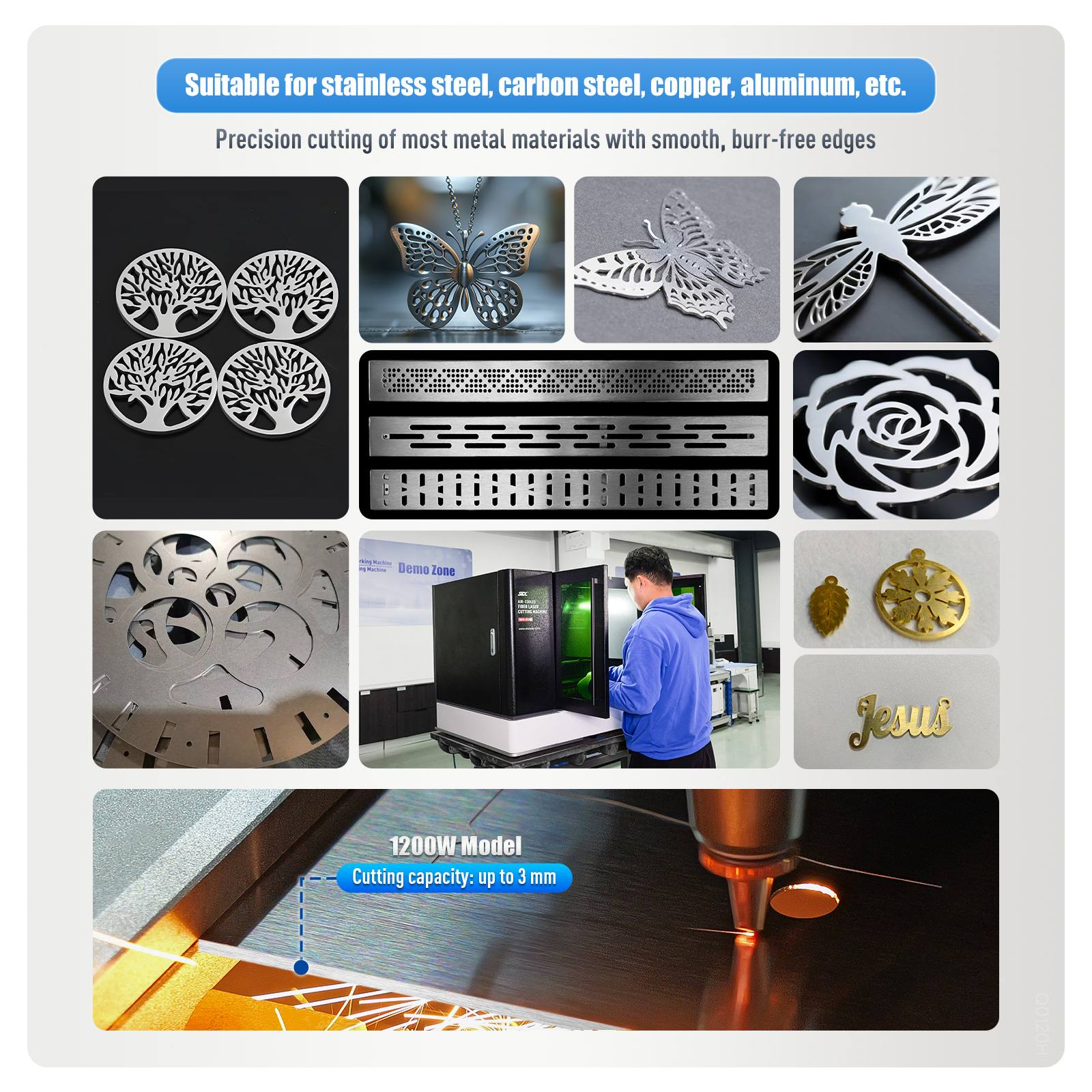 SFX-2030 Air-Cooled Fiber Laser Cutting Machine for Precision Metal Cutting