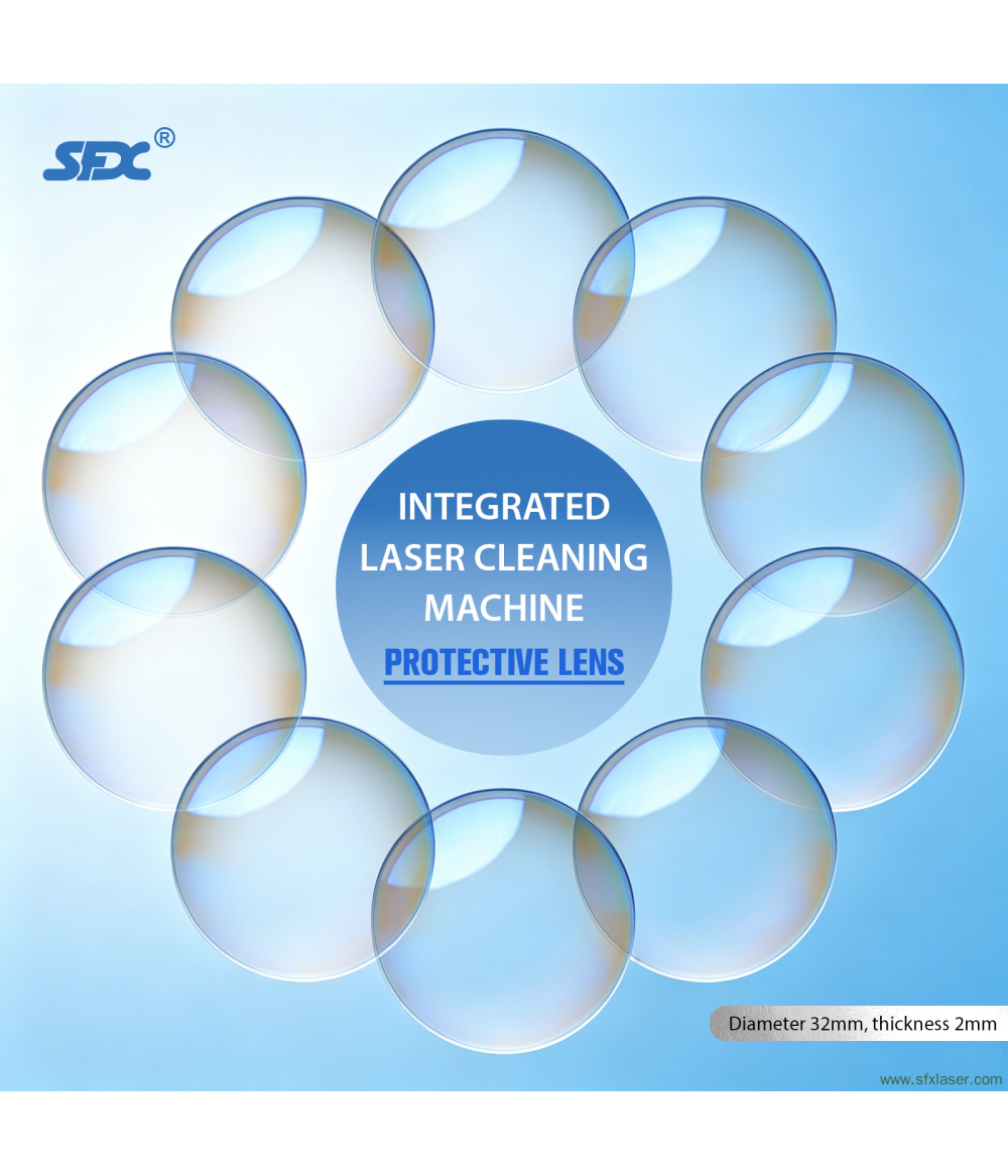 D32*2 SLC-2030B SLC-3040B Double Wobble Laser Cleaning Machine Protective Lens D32*2 SLC-2030B SLC-3040B Double Wobble Laser Cleaning Machine Protective Lens
