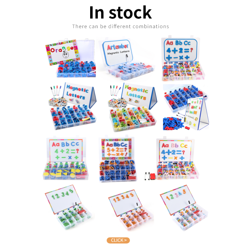 Hot selling classroom magnetic letters&numbers with board