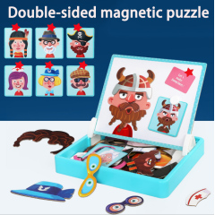 2020 Newest design magnetic puzzle for kids animal magnetic puzzle toy for education