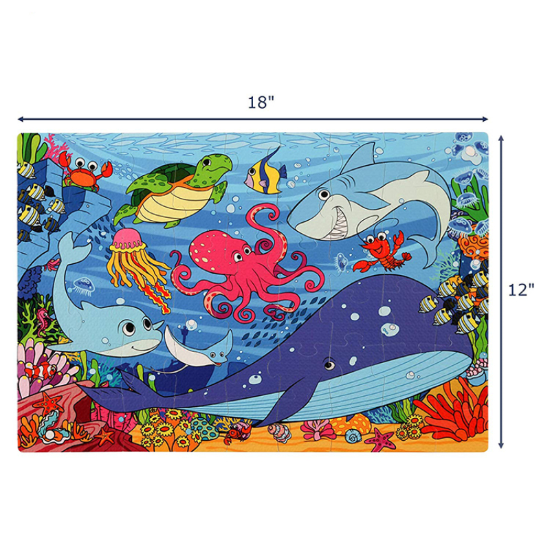 Wholesale cheap children marine animal 3d eva puzzle