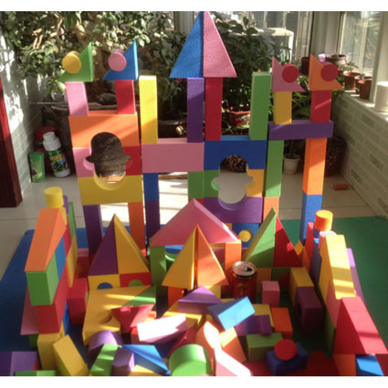 EVA Foam Colorful Building Blocks Kids Brick Toys