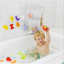 amazon top seller mesh bags Quick Dry Bathtub Mesh Net Massive Baby Toy Storage Holder Bath Toy Organizer With Sticker Hooks