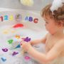 Educational letter number tub town foam bath toys with bath toy organizer soft bath toys sponge letters