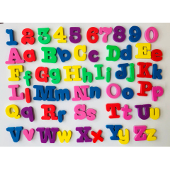 customized colorful beautiful eva fridge magnet letters for kids