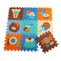 Красочный детский игровой коврик Melors, обучающий коврик-головоломка из пены eva