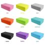 Custom High-density eco friendly pink and blue eva foam yoga blocks with logo