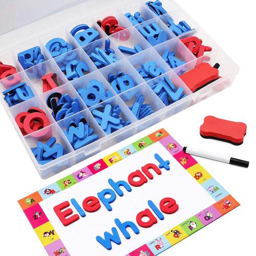 Custom abc plastic magnetic alphabet letters light board set combination