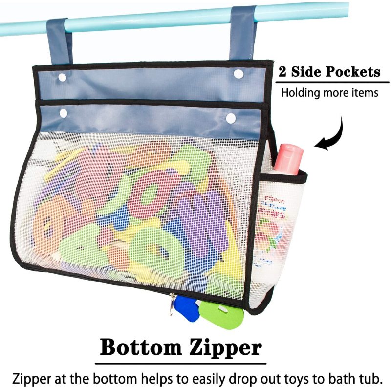 Mesh net Plastic Zipper Slider Clear Pvc Bag