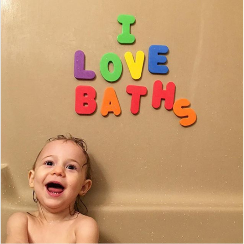 Baby Bathtub bath Toys 36 Bath Letters and Numbers eva Foam bathroom for kids