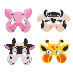 Visage d'animal de masque 3D en mousse EVA personnalisé bon marché promotionnel pour les enfants