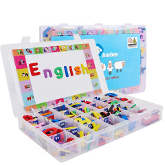 Suministros escolares para bebés al por mayor alfabeto inglés de espuma de juguete educativo con imán