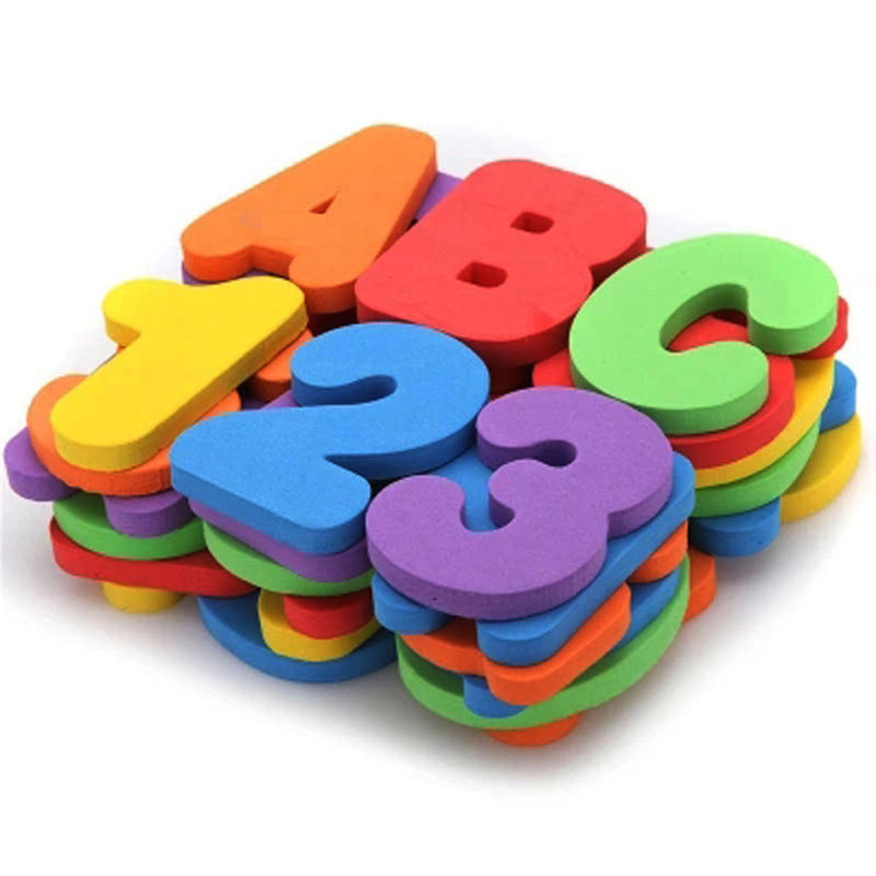 Custom educational alphabet letter tub town foam bath toys for kids bath letters and numbers bath letter & numbers set