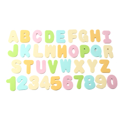 Juguetes de números de letras de espuma de baño con organizador de juguetes de baño
