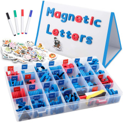 Vente en gros de jouets pour enfants peinture tableau blanc abc ensemble de lettres magnétiques
