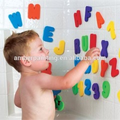 Venta caliente letras y números juguetes de baño de educación de espuma EVA