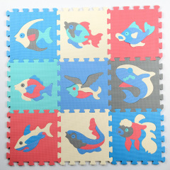 baby antislip toys eva plain sports mat educational Ocean foam puzzle mat