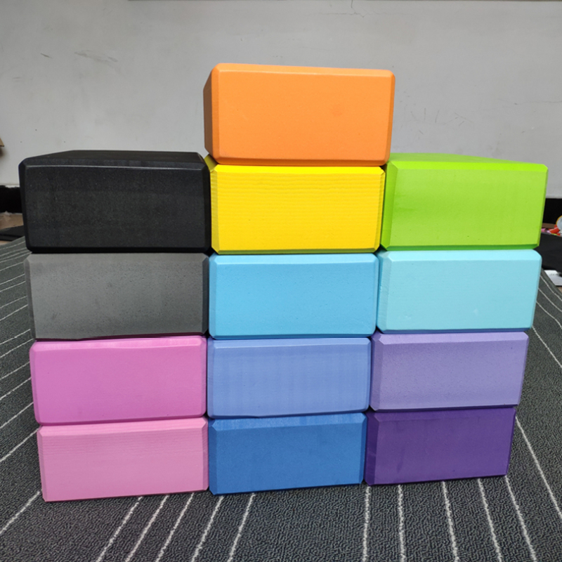 Wholesale High-density recycled foam yoga block eva set