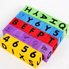 El nuevo diseño embroma los dados educativos de la espuma de Eva del número de letra de los juguetes