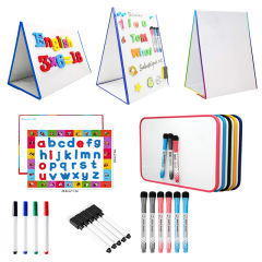 Pizarra blanca plegable de juguete magnético soporte pequeño educativo para tablero de dibujo mágico para niños