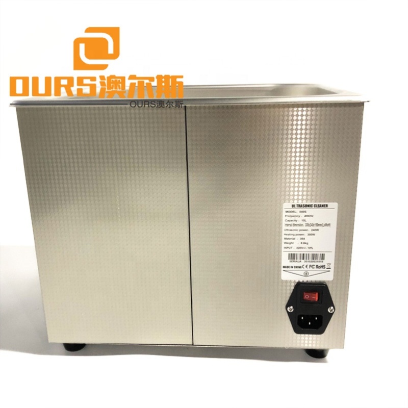 Shenzhen Factory Made 40K Ultrasonic Cleaner With Timer And Heater SUS304 Basket For Screw/Metal Parts Cleaning 10L