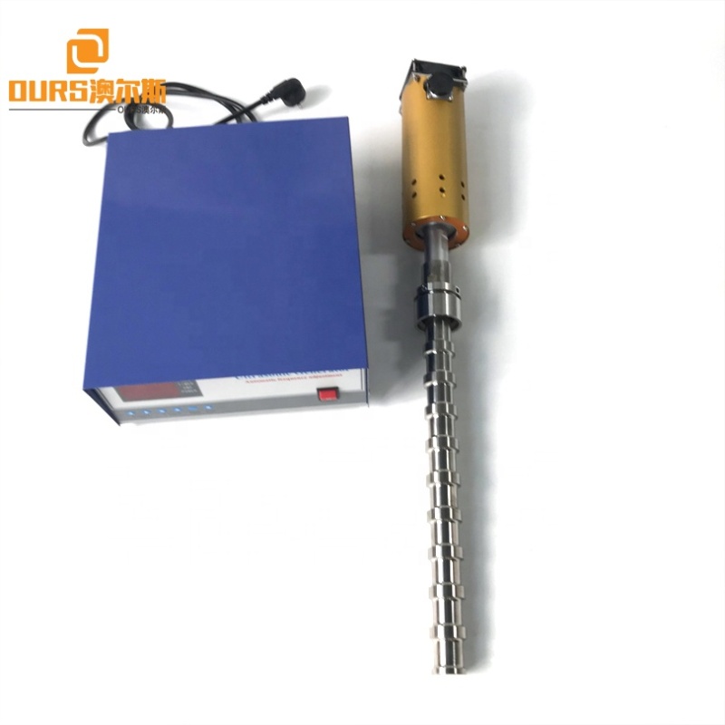 Biochemistry Industry Cleaning Equipment Submersible Ultrasonic Transducer Reactor With Ultrasonic Generator As Liquid mixer