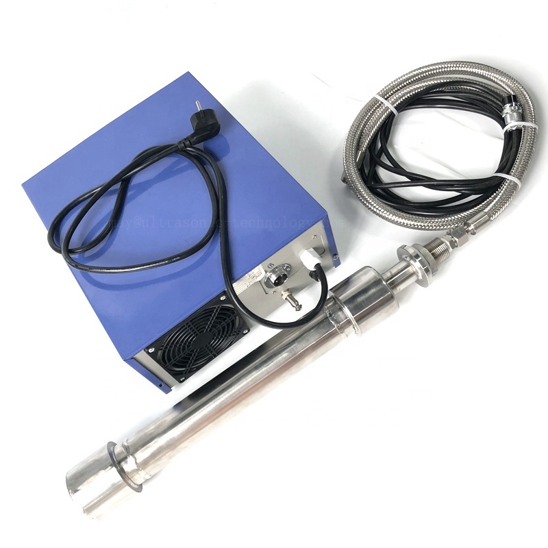 Biodiesel Tubular Immersion Reactor Ultrasonic Single Frequency Transducer Pipe 1000W Industrial Biodiesel Mixing Tube Reactor