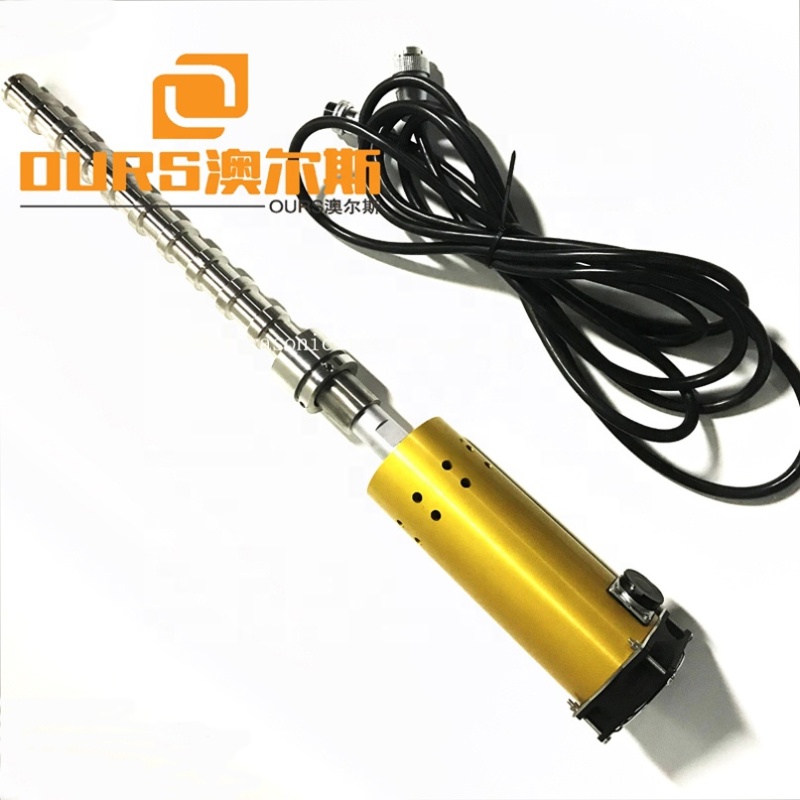 China Manufacturer Supply Ultrasonic Biodiesel Transducer Reactor 2000W  Industrial Calabash Shape Biodiesel Ultrasound Reactor