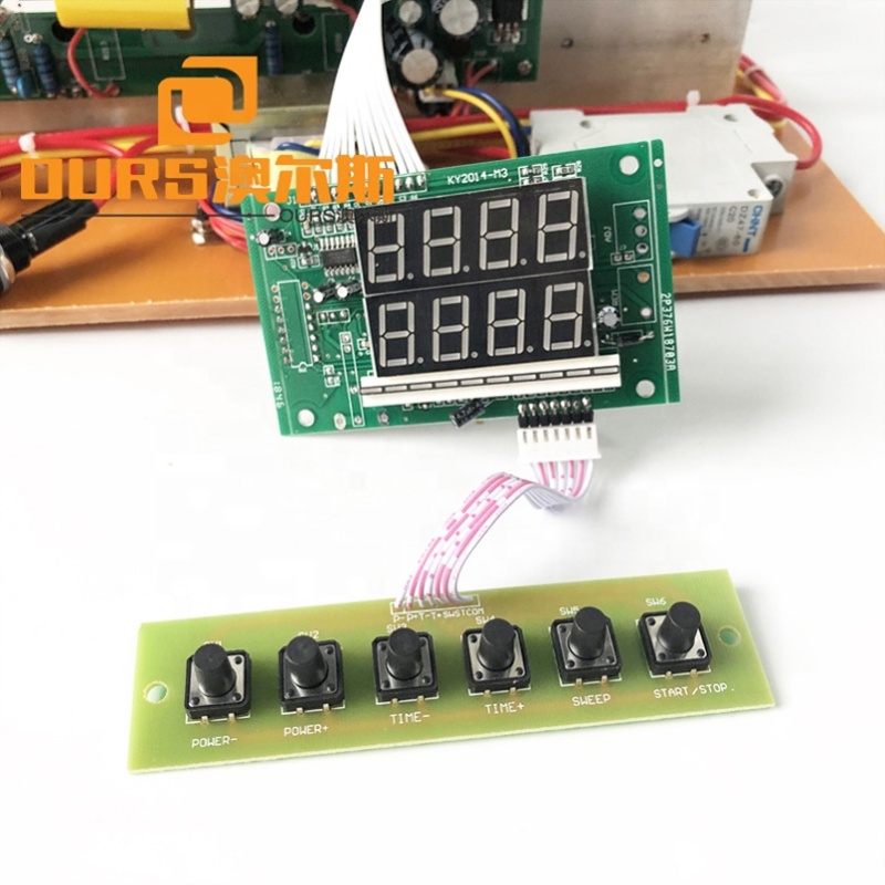 OURS Factory Customized Ultrasonic Cleaning Machine Ultrasonic Generator PCB With Power And Time Control Board 2600W 220V