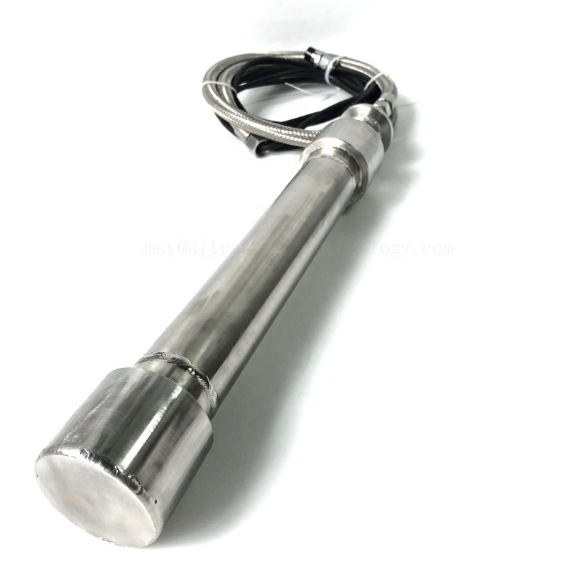 China Supply Submersible Ultrasonic Cleaning Reactor Rod 25K-27K Industrial Ultrasound Tubular Reactor For Biodiesel Cleaning