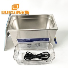 Transductor de limpieza ultrasónica y limpiador de vibración ultrasónico 40K 6.5L con cesta para limpieza de PCB