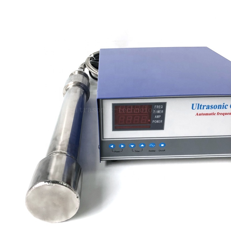 China Tubular Ultrasonic Branson Transducer 1000Watt Ultrasound Cleaning Generator Control Immersion Round Tube Transducer