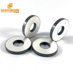 Cleaning Sensor Round Shape Piezoelectric Ceramic Material 38*15*5mm For Making Piezoelectric Transducer