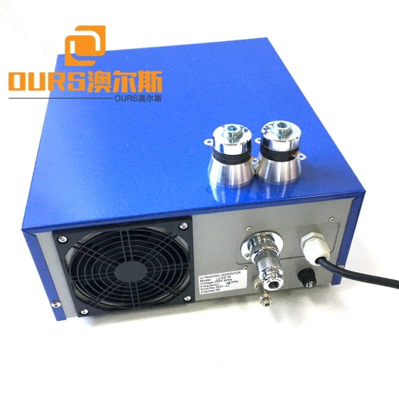 Factory produced 1500W 20khz-40khz Frequency Adjustable Ultrasonic Power Generator With Transducer