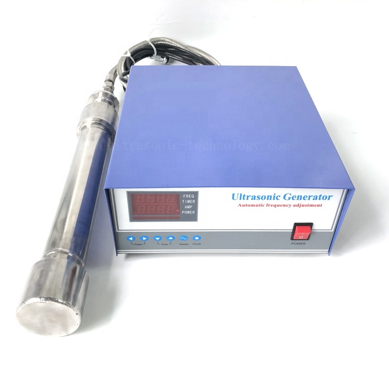 China Supply Vibration Ultrasonic Washing Transducer Stick 1000W Biodiesel Industrial Washer Tubular Reactor With Digital Power