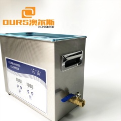 Transductor de limpieza ultrasónica y limpiador de vibración ultrasónico 40K 6.5L con cesta para limpieza de PCB