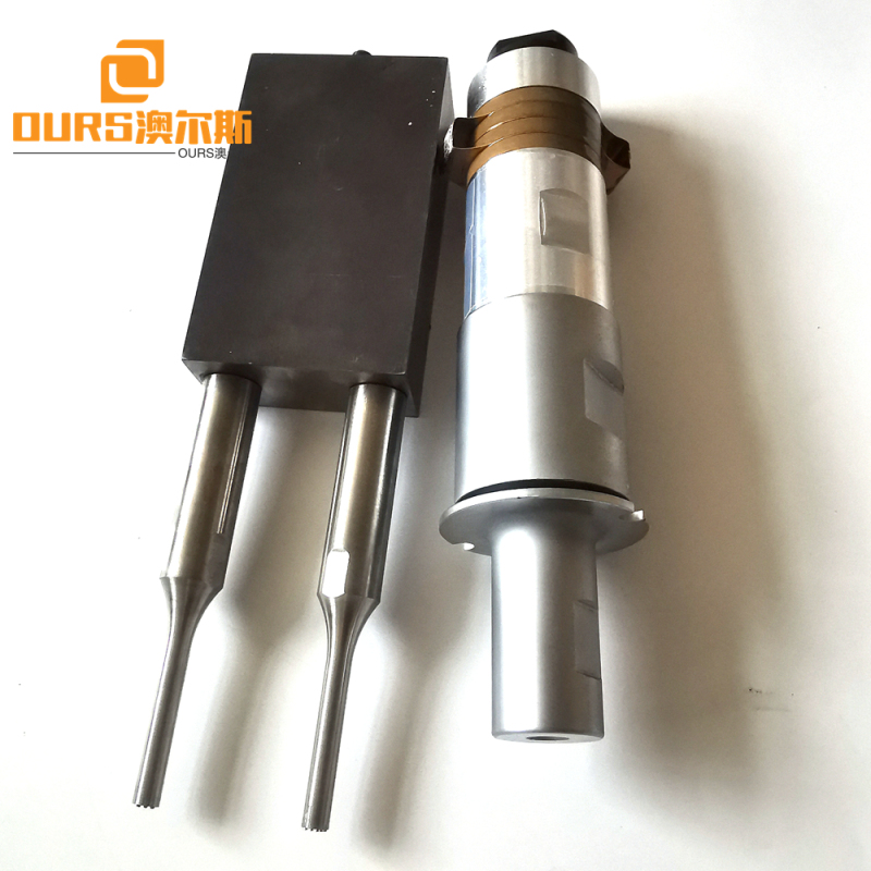 2000w Ultrasonic Plastic Welding Machine Part 20khz Frequency Transducer Converter With Ultrasonic Horn For Welding Flower Pots