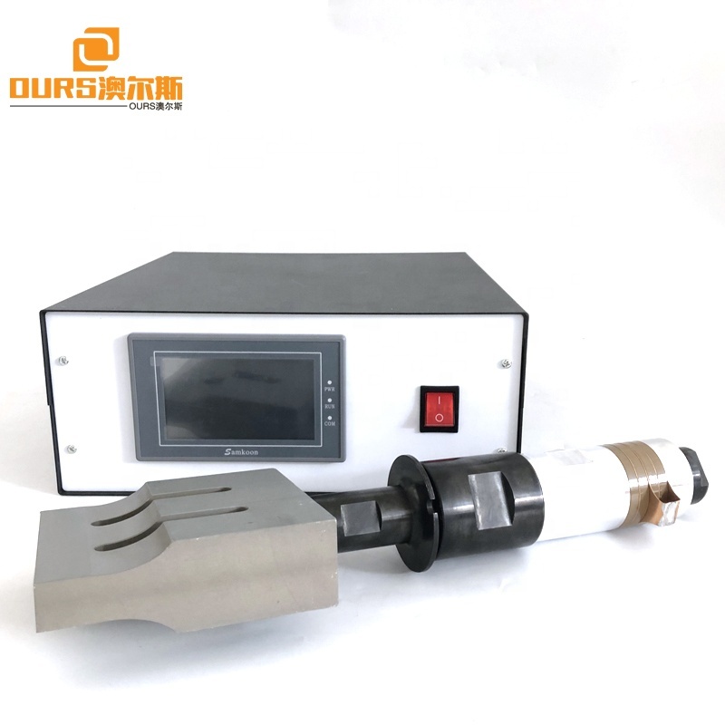 2000W 20KHz Ultrasonic Welding Transducer With Booster Aluminum Welding Horn And Generator For Mask Sealing